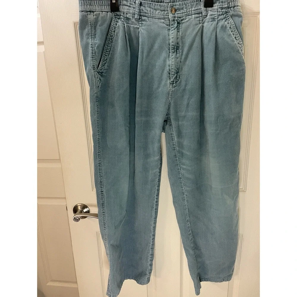 Eddie‎ Bauer Outdoor Outfitter Corduroy Men's Pants Size 38x26.5 (Duck egg Blue)